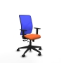 Piqueras y Crespo Motilla traslack malla azul bali naranja brazos 1D base piramidal  ruedas 65mm nailon