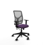 Piqueras y Crespo Motilla traslack malla gris bali morado brazos 1D base piramidal  ruedas 65mm nailon