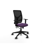 Piqueras y Crespo Motilla traslack malla negra bali morado brazos 1D base piramidal  ruedas 65mm nailon