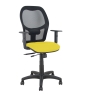 Piqueras y Crespo Silla Aloc?n traslack malla negra asiento bali amarillo brazos regulables