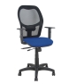 Piqueras y Crespo Silla Aloc?n traslack malla negra asiento bali azul marino brazos regulables