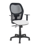 Piqueras y Crespo Silla Aloc?n traslack malla negra asiento bali blanco brazos regulables