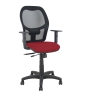 Piqueras y Crespo Silla Aloc?n traslack malla negra asiento bali granate brazos regulables