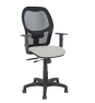 Piqueras y Crespo Silla Aloc?n traslack malla negra asiento bali gris claro brazos regulables