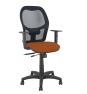 Piqueras y Crespo Silla Aloc?n traslack malla negra asiento bali marr?n brazos regulables