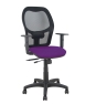 Piqueras y Crespo Silla Aloc?n traslack malla negra asiento bali morado brazos regulables