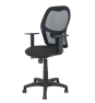 Piqueras y Crespo Silla Aloc?n traslack malla negra asiento bali negro brazos regulables