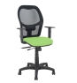 Piqueras y Crespo Silla Aloc?n traslack malla negra asiento bali pistacho brazos regulables