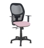 Piqueras y Crespo Silla Aloc?n traslack malla negra asiento bali rosa brazos regulables