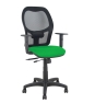 Piqueras y Crespo Silla Aloc?n traslack malla negra asiento bali verde brazos regulables