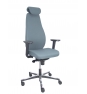 Piqueras y Crespo Silla Bjarg traslack bondai gris brazo 3D base cromada cabecero y lumbar