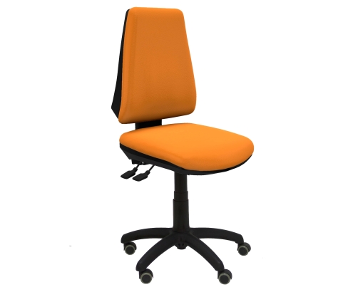 Piqueras y Crespo Silla Elche asincro similpiel naranja ruedas de parqu