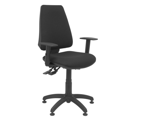 Piqueras y Crespo Silla Elche S brazos regulables bali color negro con topes