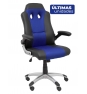 Piqueras y Crespo Silla gaming Talave similpiel negro y azul