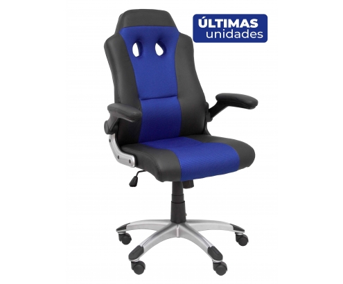 Piqueras y Crespo Silla gaming Talave similpiel negro y azul