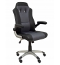 Piqueras y Crespo Silla gaming Talave similpiel negro y gris