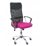 Piqueras y Crespo Silla Gontar respaldo malla negro asiento rosa