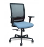 Piqueras y Crespo Silla Haches traslack malla negra asiento bali azul cielo brazos 2D ruedas 65mm