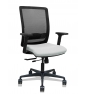 Piqueras y Crespo Silla Haches traslack malla negra asiento bali gris claro brazos 2D ruedas 65mm