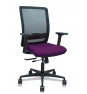 Piqueras y Crespo Silla Haches traslack malla negra asiento bali morado brazos 2D ruedas 65mm