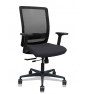 Piqueras y Crespo Silla Haches traslack malla negra asiento bali negro brazos 2D ruedas 65