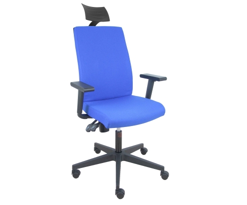 Piqueras y Crespo Silla I-Line ar?n azul con brazos regulables con cabecero