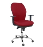 Piqueras y Crespo Silla Jorquera respaldo bali granate asiento bali granate base cromada y ruedas parqu