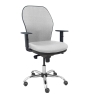 Piqueras y Crespo Silla Jorquera respaldo bali gris asiento bali gris base cromada y ruedas parqu