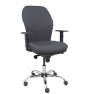 Piqueras y Crespo Silla Jorquera respaldo bali gris oscuro asiento bali gris oscuro base cromada y ruedas parqu