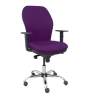 Piqueras y Crespo Silla Jorquera respaldo bali morado asiento bali morado base cromada y ruedas parqu