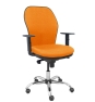 Piqueras y Crespo Silla Jorquera respaldo bali naranja asiento bali naranja base cromada y ruedas parqu