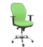 Piqueras y Crespo Silla Jorquera respaldo bali pistacho asiento bali pistacho base cromada y ruedas parqu