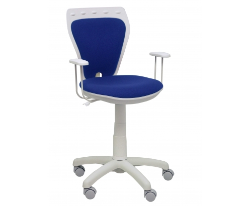 Piqueras y Crespo Silla juvenil Ministyle blanca bali azul