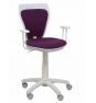 Piqueras y Crespo Silla juvenil Ministyle blanca bali morado