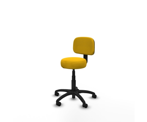 Piqueras y Crespo Silla Llanos giratorio bali amarillo base poliamida 600 ruedas nailon 50