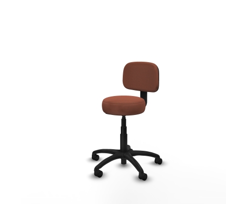 Piqueras y Crespo Silla Llanos giratorio bali marr?n base poliamida 600 ruedas nailon 50