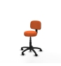 Piqueras y Crespo Silla Llanos giratorio bali naranja base poliamida 600 ruedas nailon 50