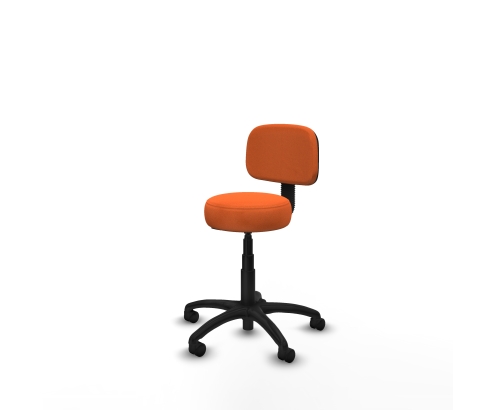 Piqueras y Crespo Silla Llanos giratorio bali naranja base poliamida 600 ruedas nailon 50
