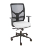 Piqueras y Crespo Silla Motilla traslack malla negra asiento bali blanco brazo regulable