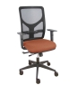 Piqueras y Crespo Silla Motilla traslack malla negra asiento bali marr?n brazo regulable