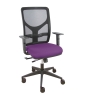 Piqueras y Crespo Silla Motilla traslack malla negra asiento bali morado brazo regulable