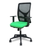 Piqueras y Crespo Silla Motilla traslack malla negra asiento bali pistacho brazo regulable