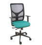 Piqueras y Crespo Silla Motilla traslack malla negra asiento bali turquesa brazo regulable