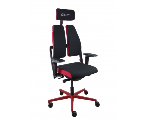 Piqueras y Crespo Silla Xilium G Duo traslak X-move roja brazo XD cabecero 2D