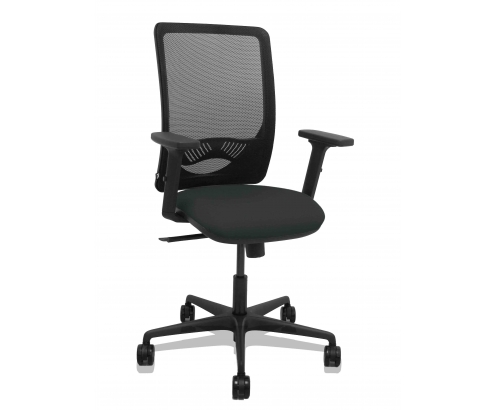 Piqueras y Crespo Silla Zulema sincro malla negra asiento bali negro brazos 2D ruedas 65