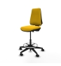 Piqueras y Crespo Taburete Elche CP bali amarillo base piramidal ruedas 65mm nailon