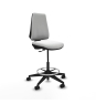 Piqueras y Crespo Taburete Elche CP bali blanco base piramidal ruedas 65mm nailon