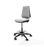 Piqueras y Crespo Taburete Elche CP bali blanco base piramidal ruedas 65mm nailon