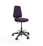 Piqueras y Crespo Taburete Elche CP bali morado base piramidal ruedas 65mm nailon