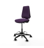 Piqueras y Crespo Taburete Elche CP bali morado base piramidal ruedas 65mm nailon